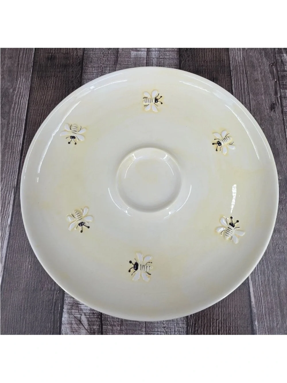 Bee-Accent Yellow Ceramic Serving Bowl Set - Home Dining